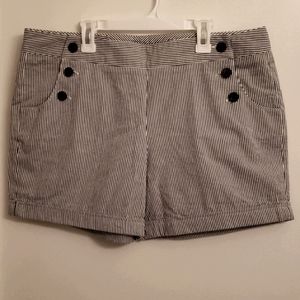 Sandro Blue and White Sailor Striped Shorts